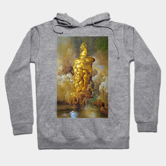 Golden Geyser Hoodie by letherg